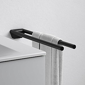 Полотенцедержатель KEUCO REVA 12818370000 черный матовый купить в интернет-магазине сантехники Sanbest