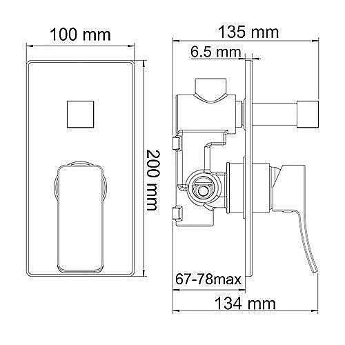 Смеситель для душа WasserKRAFT Aller 10641WHITE купить в интернет-магазине сантехники Sanbest