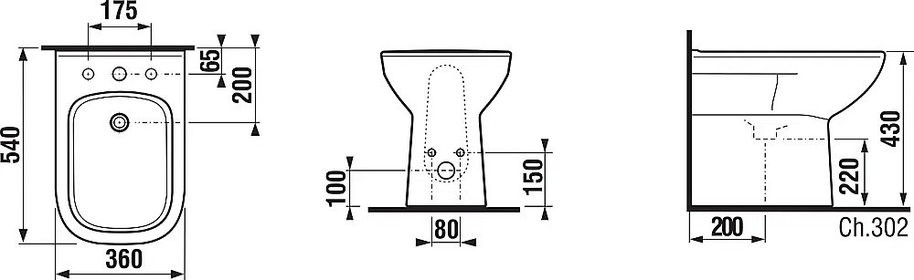 Биде напольное Jika DEEP by с крышкой белое купить в интернет-магазине Sanbest