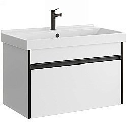 Тумба под раковину Aqwella Urban 80 URB0105W белая купить в интернет-магазине сантехники Sanbest