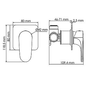 Душевая система WasserKRAFT Neckar 2100 SET2842 золото купить в интернет-магазине сантехники Sanbest