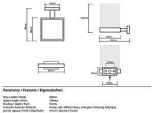 Стакан для зубных щеток Bemeta Plaza 118210019 купить в интернет-магазине сантехники Sanbest