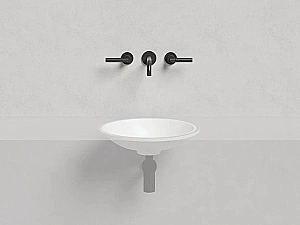 Раковина врезная снизу столешницы Salini MAREA 08 1802208M 42 из искусственного камня S-Stone, белая матовая купить в интернет-магазине Sanbest