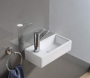 Раковина Ceramalux N 41,5 D1043 белая купить в интернет-магазине Sanbest