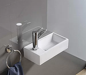 Раковина Ceramalux N 41,5 D1043 белая купить в интернет-магазине Sanbest