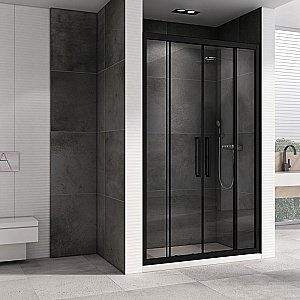 Душевая дверь ABBER Schwarzer Diamant 160 AG33160BH стекло прозрачное/профиль черный купить в интернет-магазине Sanbest