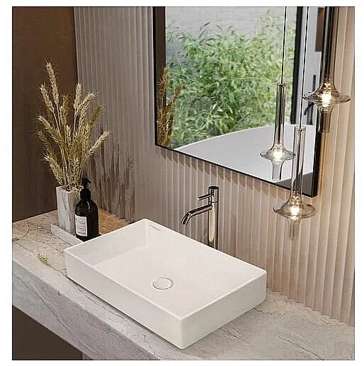 Раковина Sanita luxe Novel Slim 60 NOV60SLWB01S белая купить в интернет-магазине Sanbest