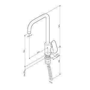 Смеситель для кухни AM.PM Like F8006011 купить в интернет-магазине сантехники Sanbest