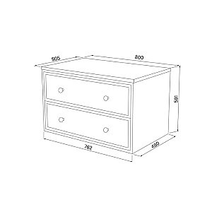 Тумба с раковиной Iddis Torr 80 TOR80DBi темно-серая для ванной в интернет-магазине Sanbest