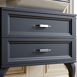 Тумба с раковиной AQWELLA LaDonna 85 черная для ванной в интернет-магазине Sanbest