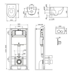 Унитаз с инсталляцией AM.PM AWE IS30251.111700 купить в интернет-магазине Sanbest