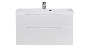 Тумба с раковиной BelBagno MARINO H60-2C-SO-BL-P 120 Bianco Lucido для ванной в интернет-магазине Sanbest