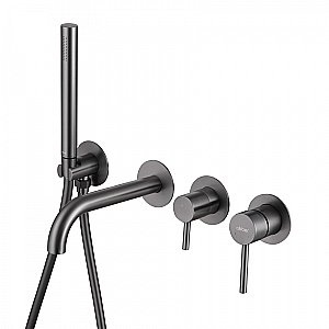 Смеситель для ванны Abber Wasser Kreis AF8130NG никель купить в интернет-магазине сантехники Sanbest