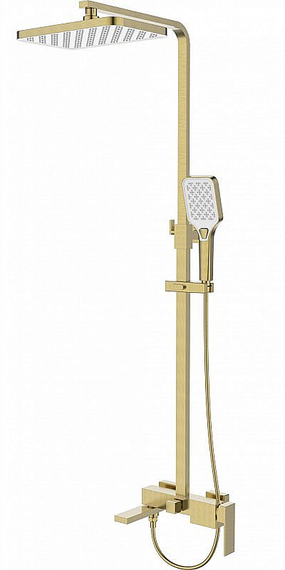 Душевая ситема Esbano BASCO DS-SG брашированное золото купить в интернет-магазине сантехники Sanbest