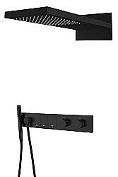 Душевая система Boheme ZODIAC 133-B черная матовая купить в интернет-магазине сантехники Sanbest