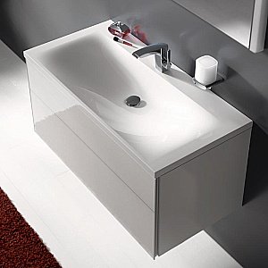 Тумба с раковиной KEUCO Royal Reflex 34070210000 100 белая для ванной в интернет-магазине Sanbest