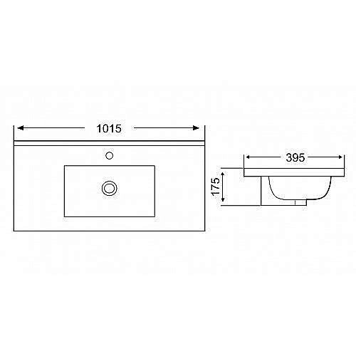 Раковина WeltWasser WW DEILBACH 7517- 100 белая купить в интернет-магазине Sanbest