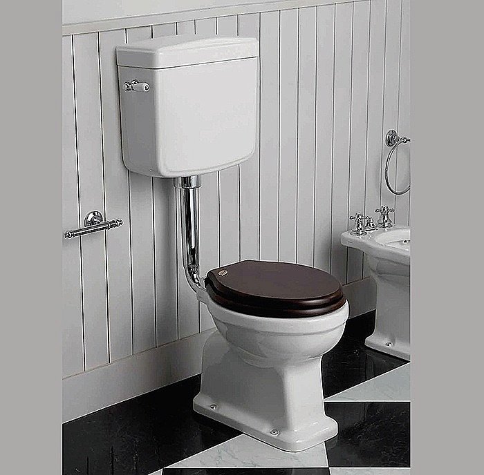 Унитаз SIMAS Londra LO911 с низким бачком, белый/хром купить в интернет-магазине Sanbest