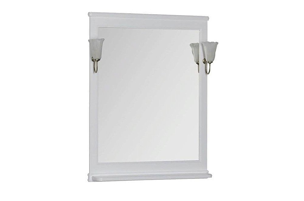 Зеркало Aquanet Валенса 70 белый в ванную от интернет-магазине сантехники Sanbest