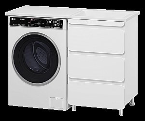 Тумба с раковиной Misty Чегет - 55 П-Чег-01055-01Н3Я (Раковина Гавана 120) белая для ванной в интернет-магазине Sanbest