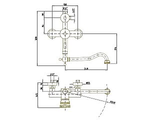 Душевая система Bronze de Luxe Windsor 10120DDF купить в интернет-магазине сантехники Sanbest