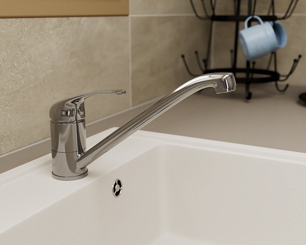 Смеситель для кухни Rush Vrangel VR7114-27 хром купить в интернет-магазине сантехники Sanbest