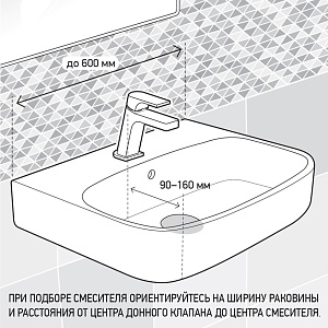 Смеситель для раковины PAINI Creta 30CR211R2LMKM хром купить в интернет-магазине сантехники Sanbest