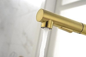 Смеситель для кухни Paulmark Neo Ne214419-LG  светлое золото купить в интернет-магазине сантехники Sanbest