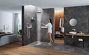 Верхний душ Hansgrohe Rainfinity 360 1jet 26231140 купить в интернет-магазине сантехники Sanbest