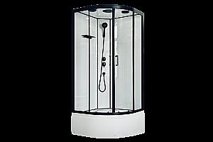 Душевая кабина Royal Bath FATO RB 85CK-T-BL 85 стекло прозрачное/профиль черный купить в интернет-магазине Sanbest