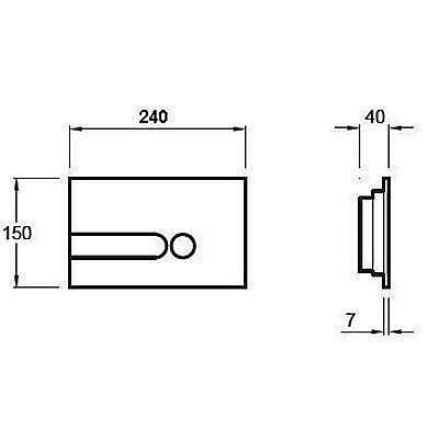 Кнопка для инсталляции Jacob Delafon E4326-00 белая купить в интернет-магазине сантехники Sanbest