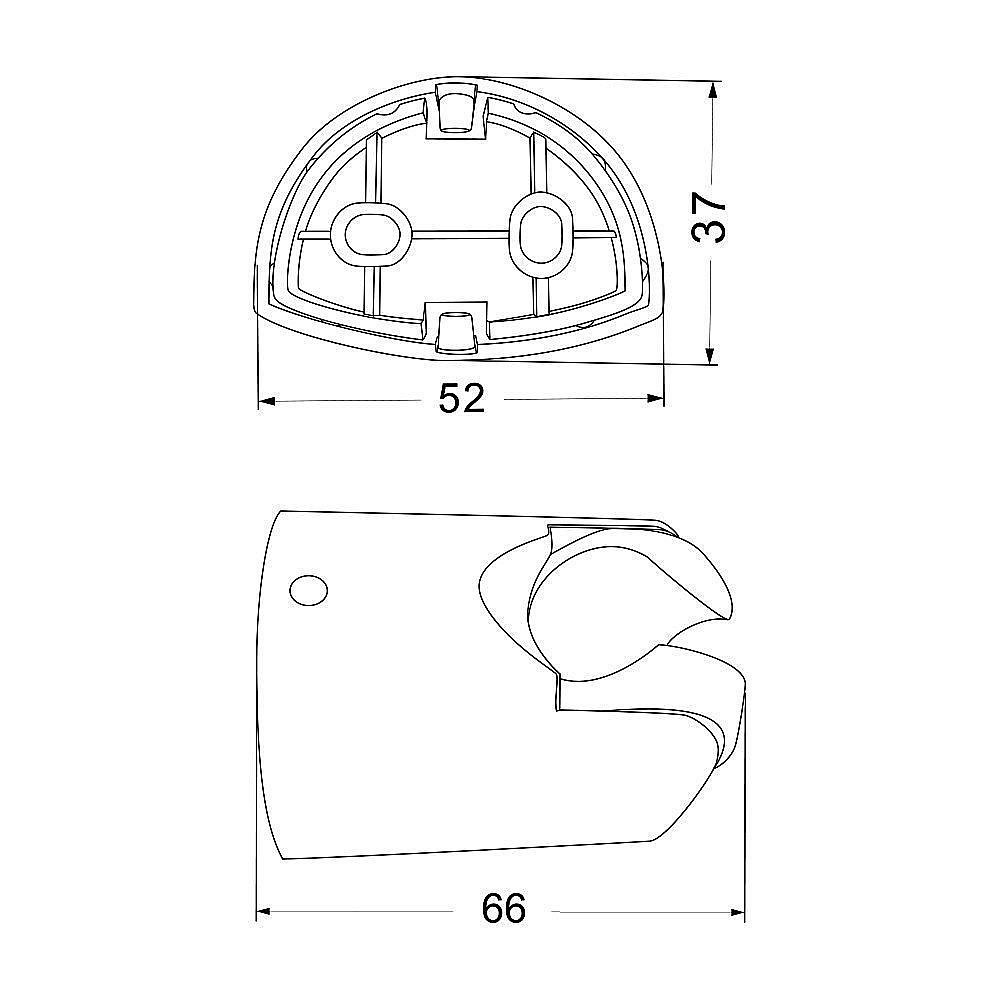 Держатель ручного душа Olive's S01B черный купить в интернет-магазине сантехники Sanbest