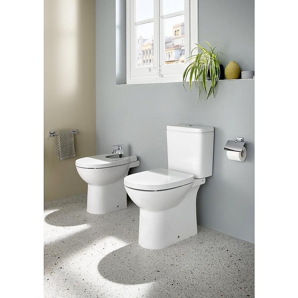 Унитаз напольный Roca Debba ROUND 34299P00Y безободковый, с бачком купить в интернет-магазине Sanbest