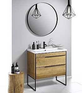 Тумба с раковиной Aqwella Fargo T8/DB для ванной в интернет-магазине Sanbest