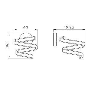 Держатель для фена WONZON & WOGHAND EASY, Хром (WW-8155) купить в интернет-магазине сантехники Sanbest