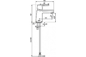 Смеситель для раковины Ideal Standard Vito B0407AA купить в интернет-магазине сантехники Sanbest