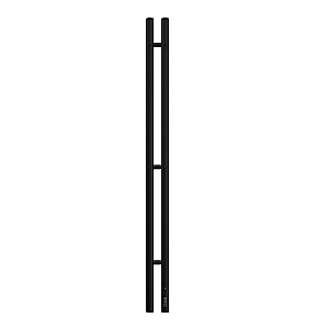 Полотенцесушитель электрический TERMINUS DUO 1200 4670078573926 черный матовый купить в интернет-магазине сантехники Sanbest