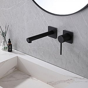 Смеситель для раковины ABBER Emotion AF8812B черный матовый купить в интернет-магазине сантехники Sanbest