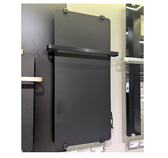 Полотенцесушитель Allen Brau Infinity 100х44 8.21002.31 черный матовый купить в интернет-магазине сантехники Sanbest