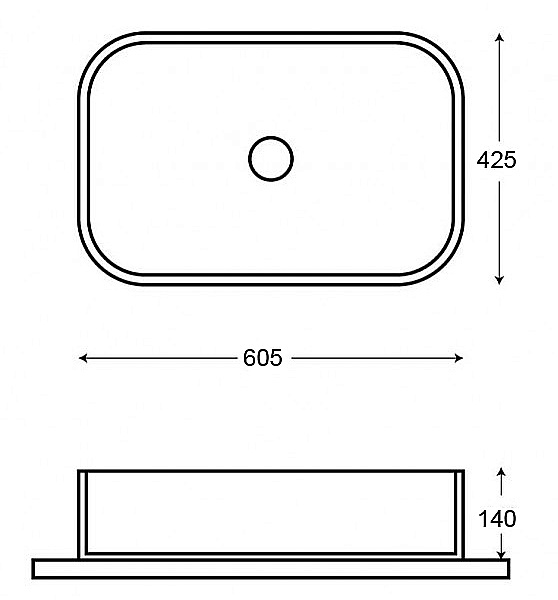 Раковина Azario 61 AZ-78625 серый мрамор купить в интернет-магазине Sanbest
