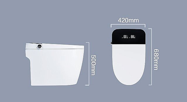 Унитаз приставной с функцией биде SantiLine SL-5035 белый, слив торнадо, безободковый, с крышкой микролифт купить в интернет-магазине Sanbest