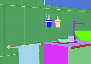 Полотенцедержатель Inda One A2490ANE черный матовый купить в интернет-магазине сантехники Sanbest