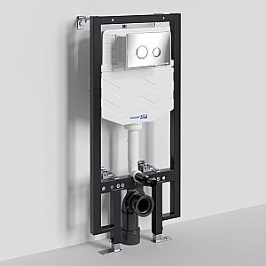 Инсталляция для унитаза WasserKraft Vils 56TLT.010.ME.CH01 с кнопкой хром купить в интернет-магазине сантехники Sanbest