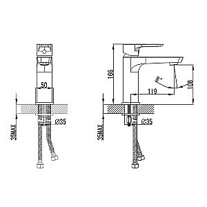 Смеситель для раковины Kaiser Atrio 60111 купить в интернет-магазине сантехники Sanbest