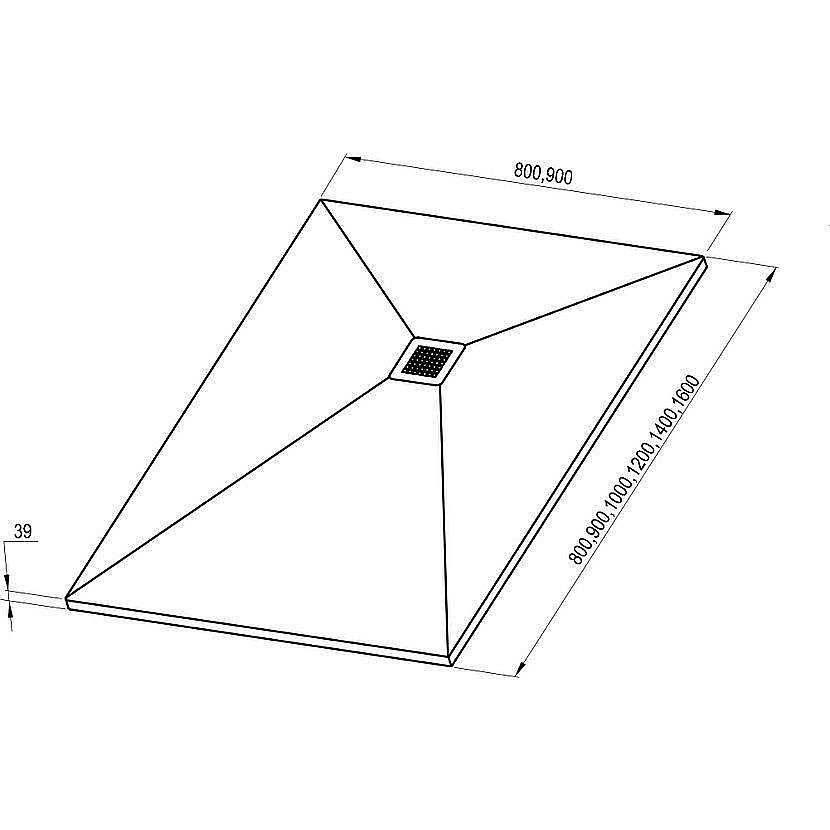 Душевой поддон Ravak SLATE PRO 140x90 XA03M731010 белый купить в интернет-магазине Sanbest