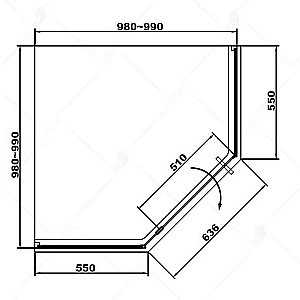 Душевой уголок RGW Stilvoll SV-81B 100x100 купить в интернет-магазине Sanbest