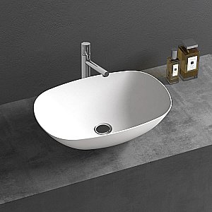 Раковина накладная Vincea 54 VBS-6T12MW белая матовая купить в интернет-магазине Sanbest