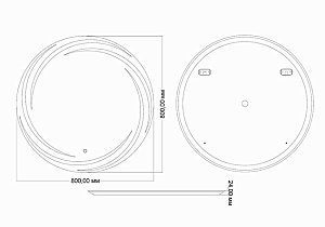 Зеркало Mixline Беатрис 544020 80 в ванную от интернет-магазине сантехники Sanbest