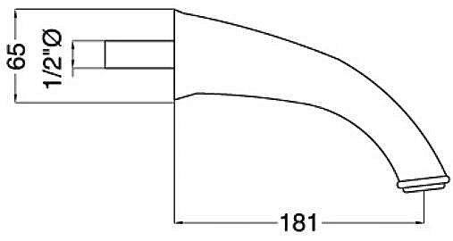 Излив Migliore Ricambi ML.RIC-19313 хром купить в интернет-магазине сантехники Sanbest