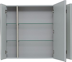 Зеркальный шкаф Aquanet Алвита New 100 Серый купить в интернет-магазине сантехники Sanbest